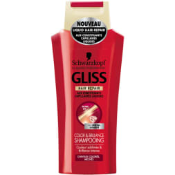 Shampoing Gliss - Color et brillance - Cheveux colorés - 250 ml